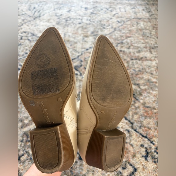Indigo Rd. Cream Western Ankle Boots – Size 7 - Picture 5 of 7